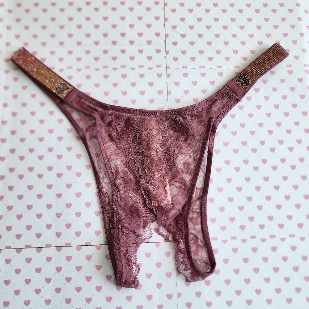 Victoria's Secret Red Lace Intimates Sexy Panty crotchless